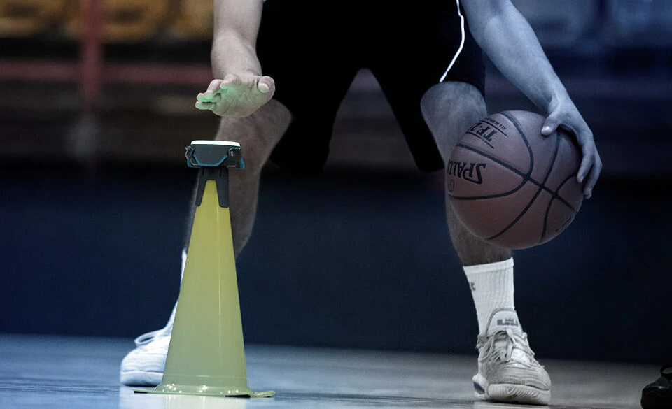 man dribbling